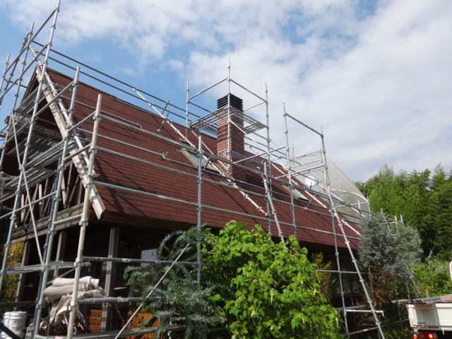 クサビ式足場 屋根足場